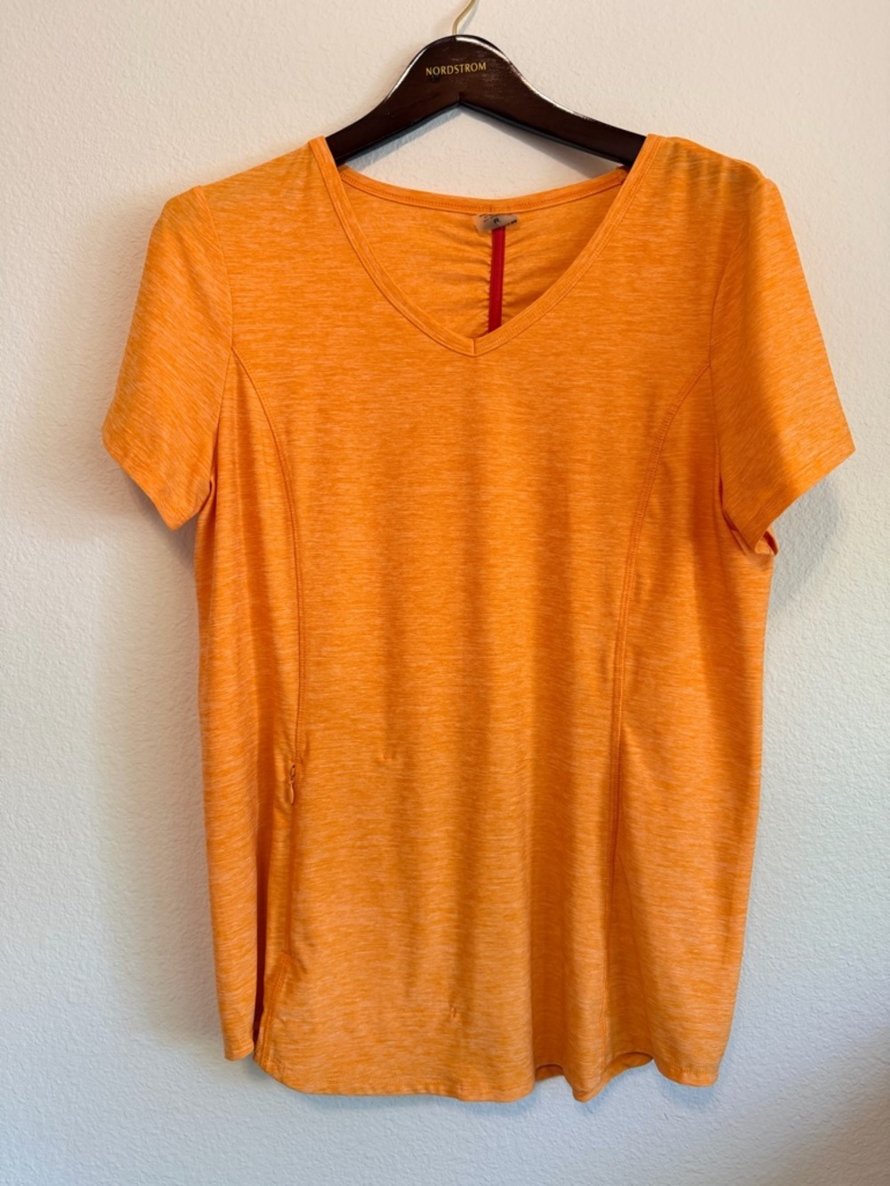 Duluth Trading Women's Armachillo Cooling Short Sleeve T-Shirt, orange, size M - Picture 2 of 11